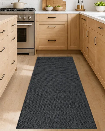 Vista 34 de Color&Geometry - 2 alfombras y tapetes de cocina antideslizantes, lavables, absorbentes, fáciles de limpiar, tapetes de cocina para frente del Caqui