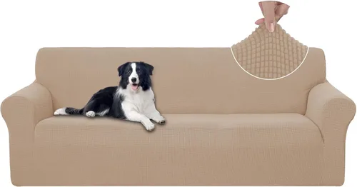 Vista 62 de U-NICE HOME Funda para sofá biplaza elástica, cubierta para sofá, funda para sillón, protector de muebles para sofá con 2 cojines, funda para sofá