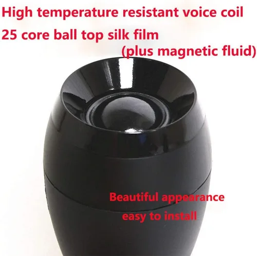 Vista 6 de Altavoz HiFi Tweeter de 6 ohmios de neodimio Dome Silk Film de 25 núcleos Altavoz de alta fidelidad de tono ultra alto para HI-FI en el hogar, Negro