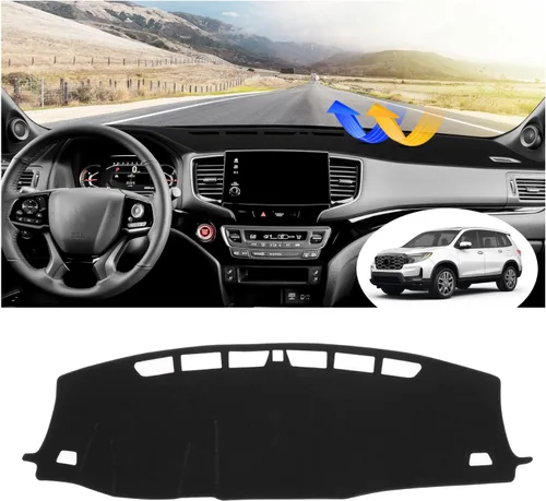 Vista 50 de FIILINES Cubierta para tablero Compatible con Mazda 3 2010-2013 Accesorios Tapete para tablero para Mazda 3 Accesorios Tapete para salpicadero