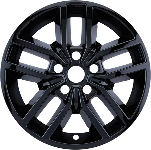Vista 3 de PACRIM Juego de fundas de rueda de 18 pulgadas color negro brillante hecho para Jeep Grand Cherokee Limited, Trailhawk (2018-2022) Tapacubos