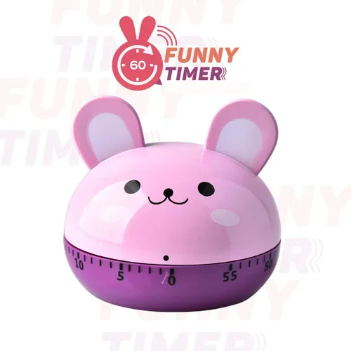Vista 7 de Divertidos temporizadores mecánicos de animales, 60 minutos, dispositivo de cocina, temporizador de cocina, reloj con alarma fuerte, contadores
