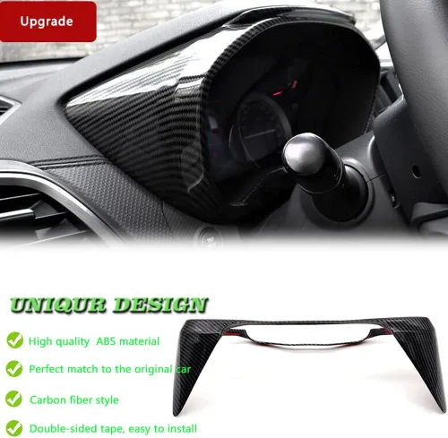 Vista 7 de Marco de panel de consola central de ABS, cubierta de instrumentos, accesorios de decoración interior para Subaru Forester 2019 2020 2021 2022 Fibra