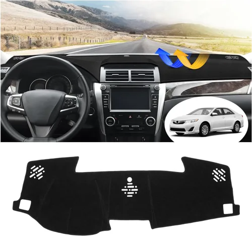Vista 91 de FIILINES Cubierta para tablero Compatible con Mazda 3 2010-2013 Accesorios Tapete para tablero para Mazda 3 Accesorios Tapete para salpicadero