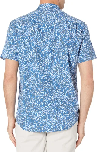 Vista 3 de Tienda Essentials - Camisa de popelina de manga corta de ajuste regular para hombre