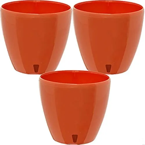 Vista 12 de DECOPOTS - Maceta de riego automático - Maceta decorativa para interiores con cartucho de drenaje e indicador de nivel de agua