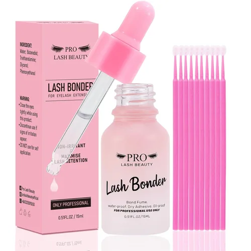 Vista 10 de Kit de removedor de extensiones de pestañas, 0.3 onzas líquidas, removedor de pestañas de fragancia para extensiones de pestañas, aroma de aloe