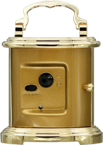 Vista 2 de SEIKO QHE109GLH Reloj despertador de aleación de oro para dormitorio, 4.3 x 3 pulgadas