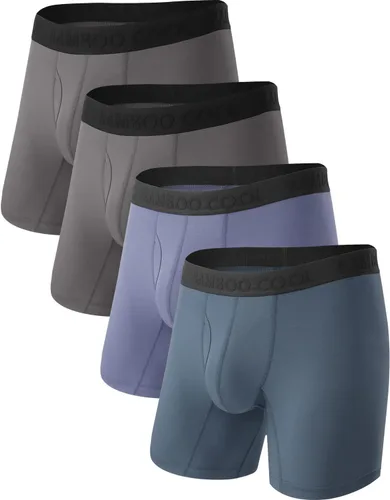 Vista 15 de BAMBOO COOL Men's Cooling Underwear Ultra Soft Breathable Boxer Briefs Pack