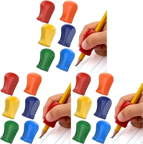 Vista 10 de The Pencil Grip Agarres de Lápiz con Purpurina 6 Piezas, Agarres de Lápiz para Escritura de Niños, Agarre Ergonómico de Bolígrafo para Diestros