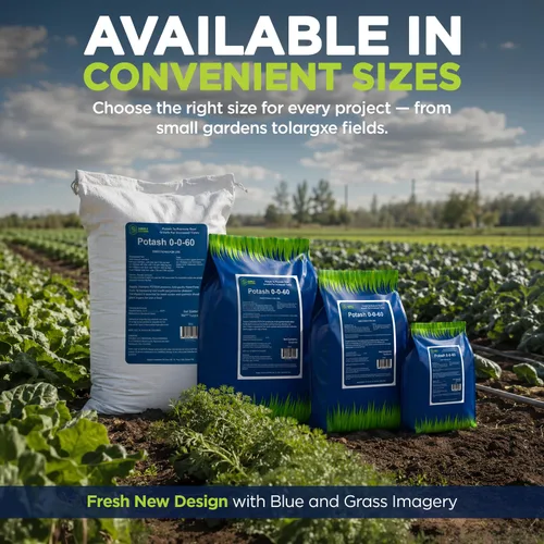 Vista 6 de Supply Solutions Muriate of Potash 0-0-60 Fertilizante, fertilizante de alto potasio, potasio, alimento ideal para plantas y potasa para plantas