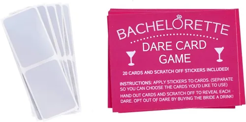 Vista 6 de Juego de Tarjetas de Raspa de Desafíos para Despedida de Soltera de Printed Party, Noche de Chicas, 20 Tarjetas