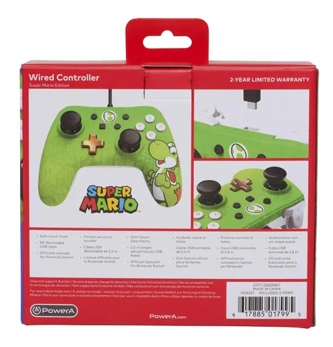 Vista 2 de PowerA Wired Yoshi Gamepad Controller for Nintendo Switch