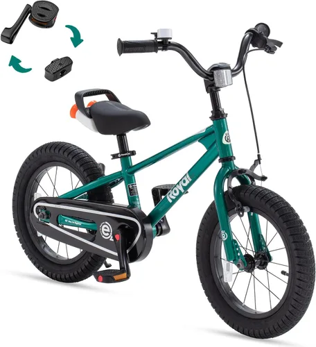 Vista 27 de RoyalBaby EZ Kids Bike 12 14 16 18 20 Inch Balance Pedal 2-in-1 Training Bicycle Boys Girls Ages 3 to 12 Years Easy Learn for Beginners