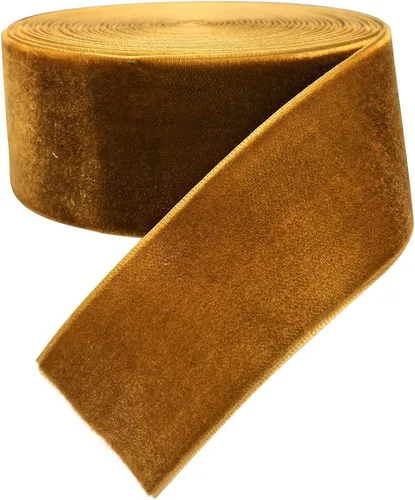 Vista 32 de Chenkou Craft 5 yardas de cinta de terciopelo para decoración navideña y embalaje artesanal