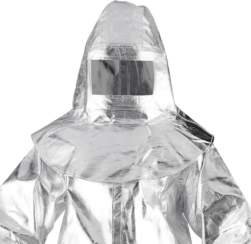 Vista 5 de Ropa resistente al calor - radiación termal anti, traje de papel de aluminio ignífugo de 1000 grados