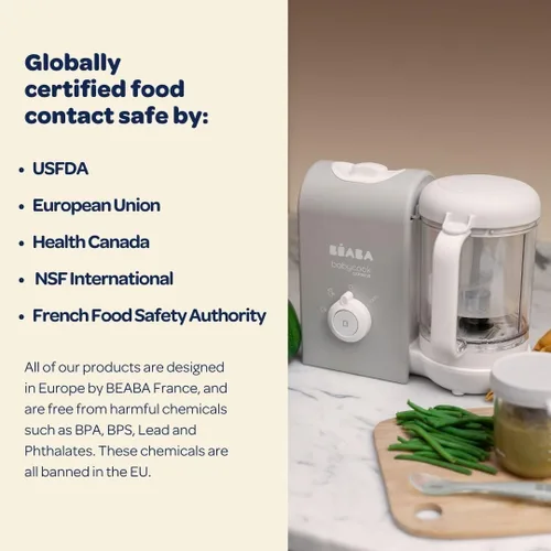 Vista 6 de BEABA Babycook Express – el más rápido Babycook, fabricante de alimentos para bebés, procesador de alimentos para bebés, vaporizador de alimentos
