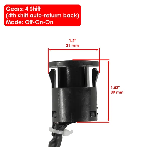 Vista 2 de Caltric Interruptor de llave de encendido compatible con Polaris Scrambler 50 90 90X 2001-2003