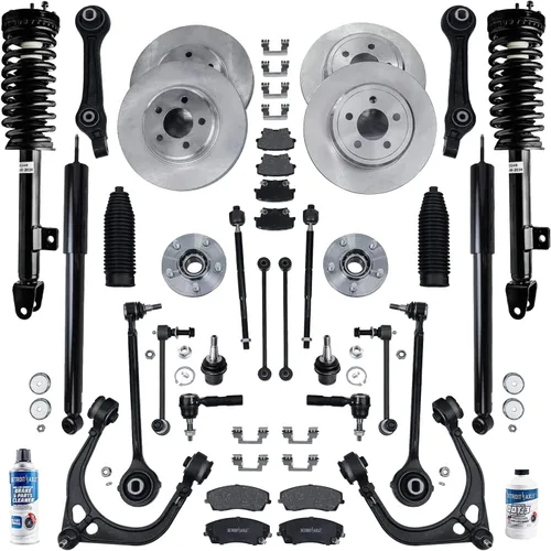Vista 66 de Detroit Axle - Rotores de freno para Jeep Compass 2015-2022 Renegade 2016-2022 Fiat 500X 2016-2022, 2018, 2019, 2020, 2021. Reemplazo de rotores