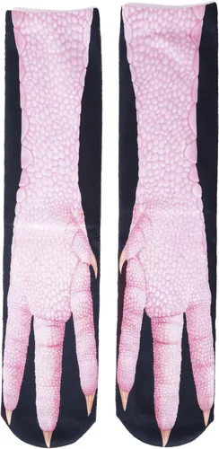 Vista 4 de Calcetines de patas de animales, loco diseño en 3D de patas de gatos, perros y tigres. Divertido regalo navideño para mujer u hombre adultos