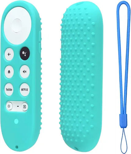 Vista 18 de Funda de silicona para Chromecast con Google TV 2020 Voice Remote Funda protectora para Chromecast Voice Remote 2020 (morado)