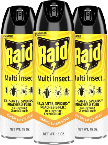 Vista 11 de Raid Asesino de insectos múltiples, brisa de naranja, 15 onzas (paquete de 2)