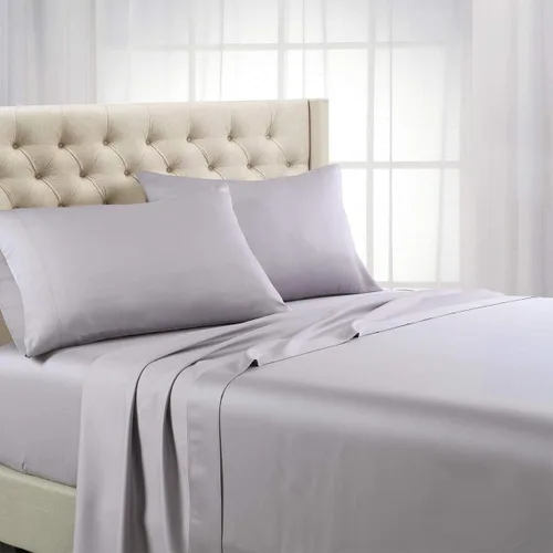 Vista 4 de Royal Hotel Twin XL Tencel Lyocell Sheets Set, 600 TC, Gray, 3-Piece
