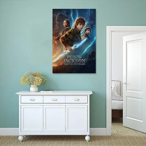 Vista 4 de BORIZ Póster de Percy Jackson y los Olímpicos, póster artístico y arte de pared, póster moderno para decoración de dormitorio familiar, 08 x 12
