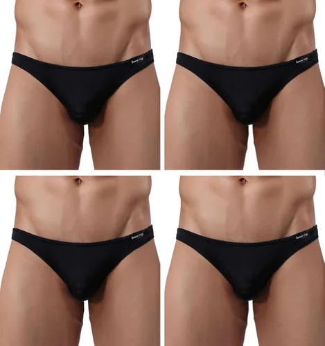 Vista 2 de WINDAY Bikinis y calzoncillos transpirables de seda de hielo triángulo para hombre, D318