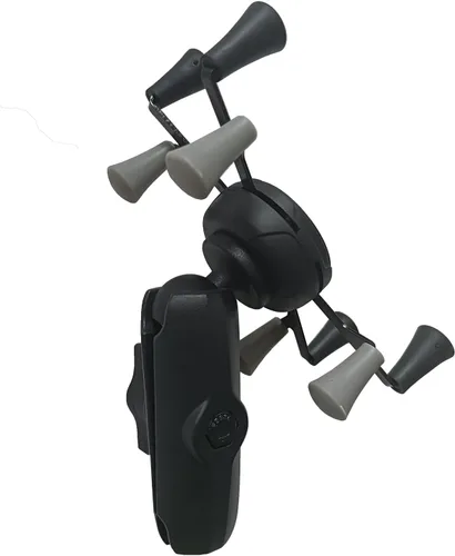Vista 2 de Strg Soporte para teléfono con brazo de doble enchufe compuesto (mediano) compatible con componentes de bola RAM B de 1 pulgada, soporte de teléfono