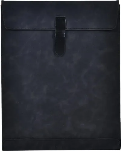 Vista 9 de Carpeta de Archivos de Cuero PU Negro, Organizador de Archivos con Cierre de Presión, Carpeta de Documentos Importantes, Organizador de Documentos