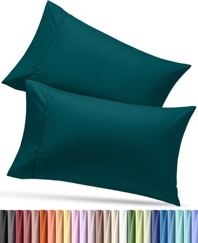 Vista 62 de Utopia Bedding - Juego de 2 fundas de almohada tamaño estándar, con cierre de sobre, tela de microfibra cepillada suave, resistentes al encogimiento