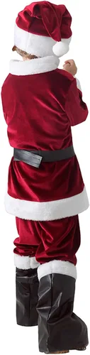 Vista 4 de Disfraz de Navidad para niños y niñas, disfraz de Papá Noel