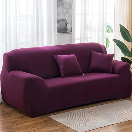 Vista 17 de Morbuy Funda súper elástica para sofá, 4 piezas de elastano, funda de sofá modular de color sólido con parte inferior elástica, protector de muebles
