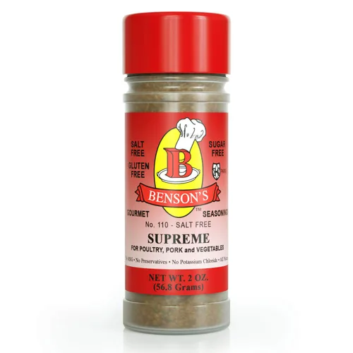 Vista 2 de Bensons - Condimento supremo de ajo y hierbas de 1 libra, sin sal, sin azúcar, sin gluten, sin cloruro de potasio, sin MSG, sin conservantes, mezcla