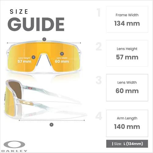 Vista 32 de Oakley Sutro OO9406 / OO9462 - Lentes de sol para hombre, kit de correa de accesorios, bolsa de microfibra