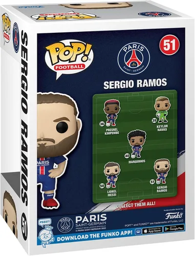 Vista 4 de Funko Pop! Fútbol: Paris Saint-Germain - Sergio Ramos