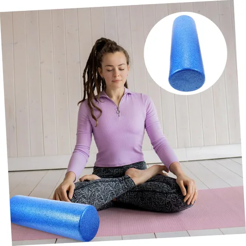 Vista 8 de KOMBIUDA Rodillo de yoga de espuma de alta densidad para relajación muscular y terapia de fitness, columna ligera para masaje de tejido profundo