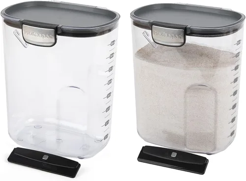 Vista 7 de Progressive International ProKeeper+ Juego de recipientes herméticos de plástico transparente para organización de la cocina del panadero