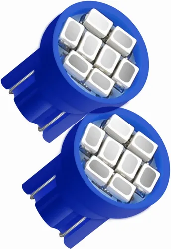 Vista 2 de Paquete de 10 bombillas LED T10 194 168 158 161 2825 para panel de instrumentos, panel de instrumentos, panel de instrumentos, panel de Azul