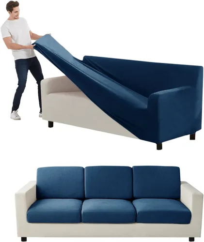 Vista 32 de Funda para Sofá de Terciopelo, Fundas Elásticas para Sofá para Funda Principal Separada/Respaldos y Cojines de Asiento, Funda para Sofá, para Fundas