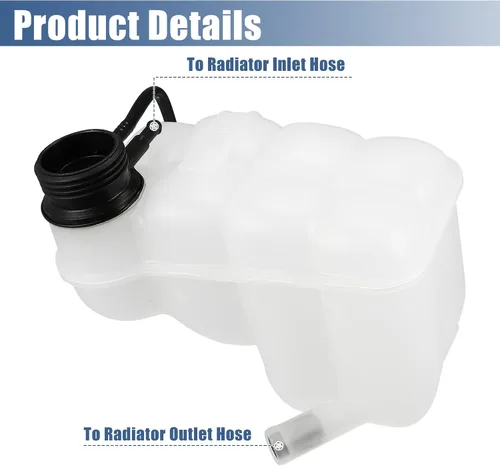 Vista 5 de X AUTOHAUX Tanque de depósito de radiador de refrigerante PCF101410 Botella de expansión de desbordamiento de refrigerante para tierra para Rover