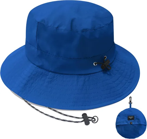Vista 20 de PFFY Waterproof Bucket Hats for Men Women Packable Sun Hat for Outdoors Caqui Sólido