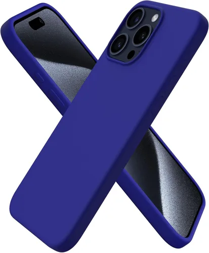 Vista 9 de ORNARTO Funda compatible con iPhone 15 Pro Max de 6.7 pulgadas, de silicona líquida delgada, de 3 capas, de gel suave, protectora, a prueba