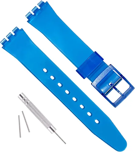 Vista 20 de GreenOlive Correa de reloj ultrafina de repuesto, resistente al agua, de silicona para la serie Swatch Skin