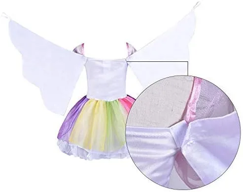 Vista 4 de Unicorn Costume for Girls Unicorn Outfit Dress up Tutu Dress Rainbow Dress Unicorn Gifts