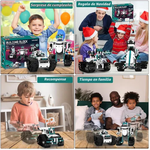 Vista 6 de Juguetes de Robot STEM para 8-14, 12 en 1 Juguetes de Robótica de Control Remoto para Niños, Kit de Construcción de Robot Programable Regalo
