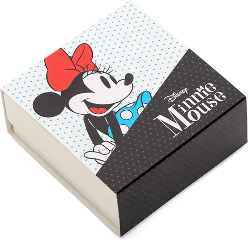 Vista 6 de Disney Mickey Mouse or Minnie Mouse Silver Plated Cubic Zirconia Hoop Earrings Official License