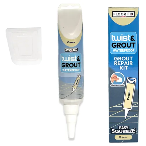 Vista 14 de Floor-Fix Pro Twist & Grout Kit de reparación – Reparación de lechada impermeable premezclada & Alternativa de bolígrafo de pintura de lechada