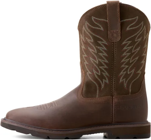 Vista 5 de Ariat Botas de trabajo Groundbreaker con punta cuadrada ancha para hombre